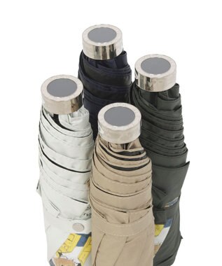 MOONBAT 【 遮光率100％/遮熱/UV/軽量】POLO RALPH LAUREN（ポロ ラルフローレン）晴雨兼用日傘  レインベア  折りたたみ傘 ベージュ