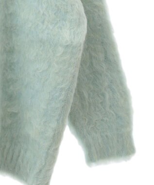 earth music&ecology なみなみ起毛Ｖネックカーディガン Blue Green