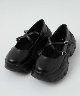 WEGO 2WAYベルトシューズ ブラック