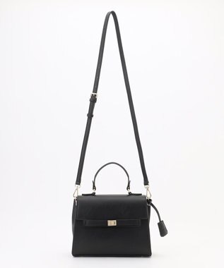 J.PRESS LADIES 【2way】フラップノーブル バッグ ブラック系