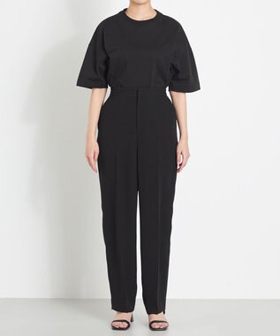 NAVE 【ReNAVE　洗える】バックサテンジョーゼット ブラック