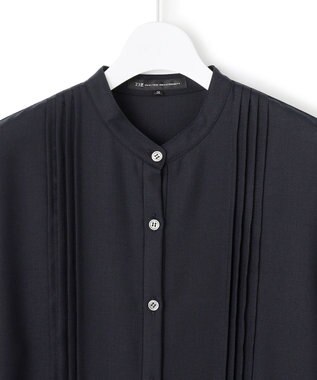 23区 L 【洗える】TWビエラ ブザム ワンピース ネイビー系