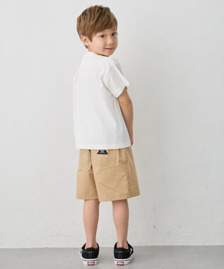ANY KIDS 【洗濯機可能】恐竜プリント 半袖Tシャツ オフホワイト