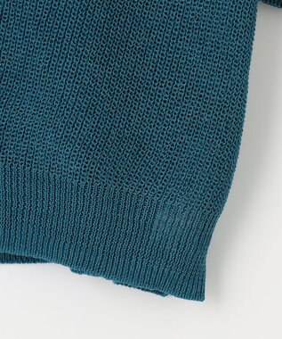 ANY L 【洗濯機可能】ドライタッチニットプルオーバー グリーン