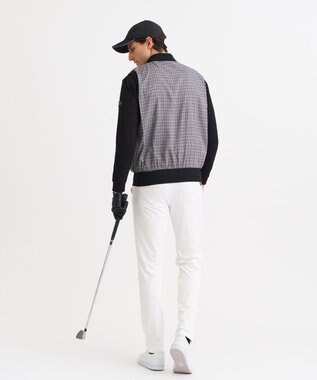 23区GOLF 【MEN】リバーシブルニットベスト モノグラム柄 ブラック系