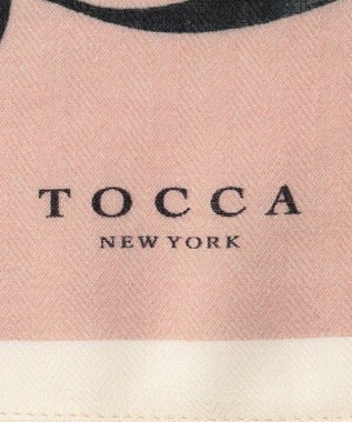 TOCCA PEARL WITH RIBBON WOOL SILK SQUARE STOLE ストール ベージュ系