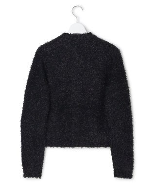 23区 【GOLD LABEL】リボンモールツイード ニットカーディガン ブラック系