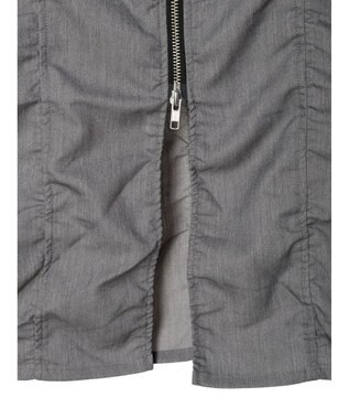 Green Parks ・ＥＬＥＮＣＡＲＥ　ＤＵＥ　シャーリングＷーＺＩＰスカート Gray