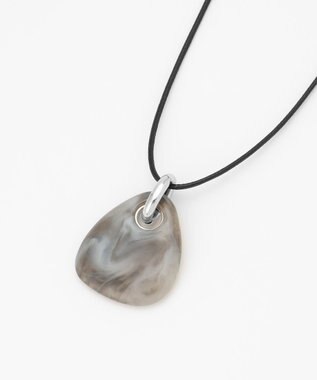 自由区 【カタログ掲載】ソフトトライアングル ネックレス グレー