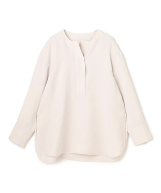 UNFILO 【セットアップ着用可】ドライダブルクロス スキッパーブラウス