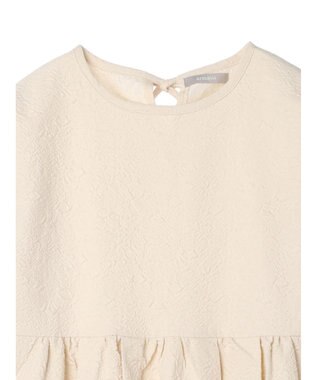 Green Parks armonia. エンボスタックコクーンワンピース Ivory