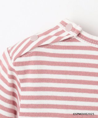 組曲 KIDS 【80-100㎝】シナぷしゅトロピカルボーダー Tシャツ ピンク