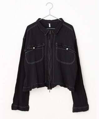 crêprie tsumori chisato creperie FRONT ZIP JACKET クレプリ フロントジップジャケット BLACK