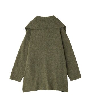 CRAFT STANDARD BOUTIQUE ビックカラーコーディガン Khaki