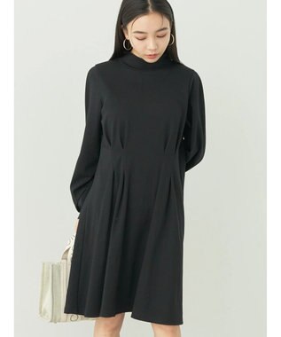 earth music&ecology ウエストタックフレアミニワンピース Black