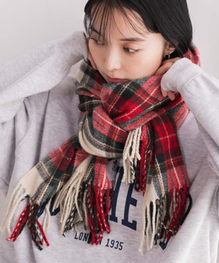 WEGO 【ユニセックス着用ITEM】大判ストール オフホワイト