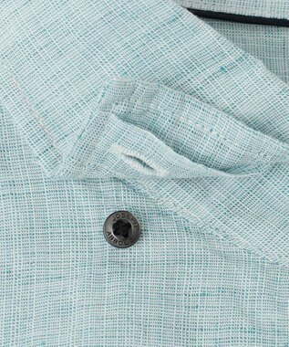 JOSEPH ABBOUD 【キングサイズ・カラー豊富/サステイナブル】リヨセルリネンサッカーシャツ グリーン系