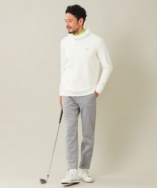 23区GOLF 定番あたたかインナー【MEN】エニワイズ無地 カットソー 黄緑系