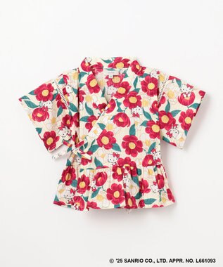 ANY KIDS 【any FAM×サンリオキャラクターズ】2WAY 甚平セット ハローキティ×牡丹