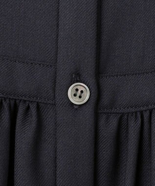 23区 L 【洗える】TWビエラ ブザム ワンピース ネイビー系