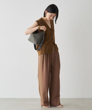 russet ＜320g/撥水性あり＞コーデュラナイロン2wayシンプルショルダーバッグ(CE-1536) Gray