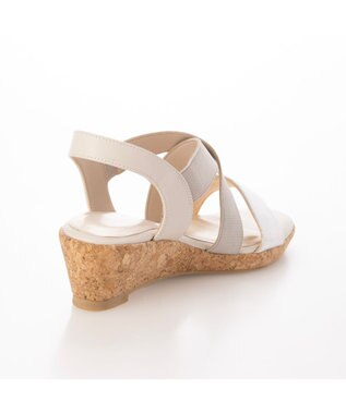ing <Pitti>【WEB限定】コルクウエッジサンダル シルバー