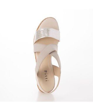 ing <Pitti>【WEB限定】コルクウエッジサンダル シルバー