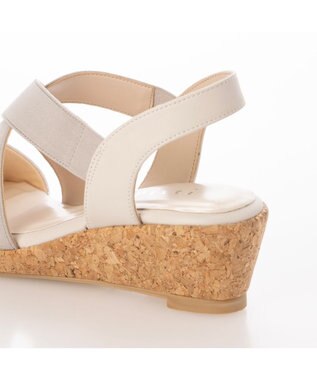 ing <Pitti>【WEB限定】コルクウエッジサンダル シルバー