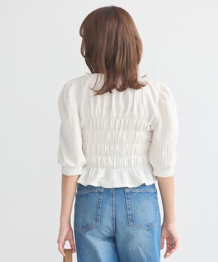 earth music&ecology ポコポコシャーリングトップス White