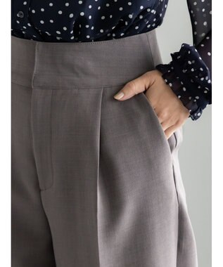 Te chichi バックレースアップロングパンツ《2025Autumn catalog vol.2 item》 チャコールグレー