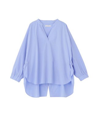 Green Parks スキッパーブラウス Sax