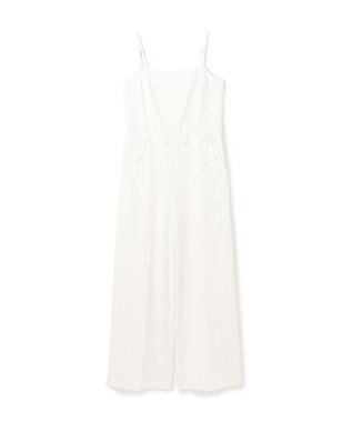 GRACE CONTINENTAL デニムサロペット ホワイト