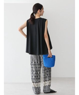 AMERICAN HOLIC 接触冷感バックフレアノースリーブプルオーバー Black