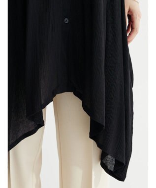 Green Parks Ｉ　レーヨンクレープチュニック Black