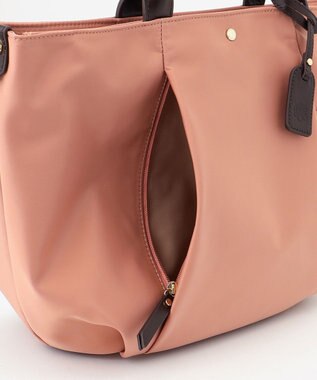 J.PRESS LADIES 【WEB限定カラーあり・A4サイズ収納可】 ナイロン トート バッグ ピンク系