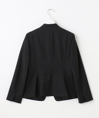 J.PRESS LADIES S BAHARIYE SOLID ノーカラー ジャケット ブラック系