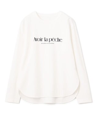 UNFILO 【洗える】ロゴプリントＴシャツ オフ