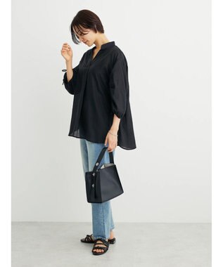 Green Parks ・ＥＬＥＮＣＡＲＥ　ＤＵＥ　ドロストスリーブチュニック Black