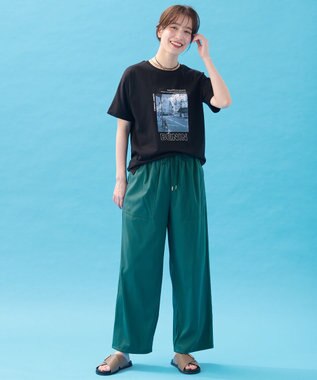 ANY L オーガビッツロゴ・フォトTシャツ ブラック×フォト