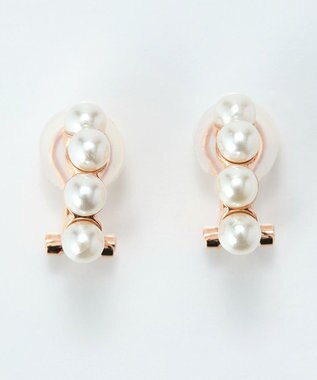 Phoebe 【痛くないシリーズ】ノーブルパールエアリーイヤリング　ローズゴールド ローズゴールド