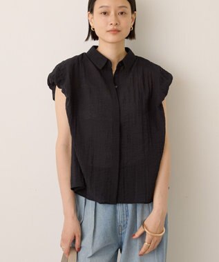 AMERICAN HOLIC バルーンスリーブドロストブラウス Black