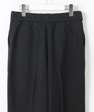 自由区 【カタログ掲載・セットアップ対応・接触冷感・UVカット・洗える】ライトリネンライクテーパード パンツ ブラック