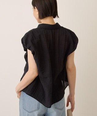 AMERICAN HOLIC バルーンスリーブドロストブラウス Black