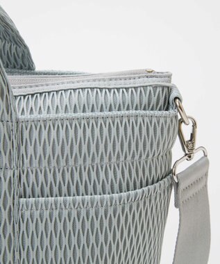 TOPKAPI 【Breath TOPKAPI】ポリメッシュ ショルダー付き トートバッグ ライトグレー