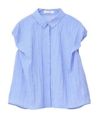 AMERICAN HOLIC バルーンスリーブドロストブラウス Stripe