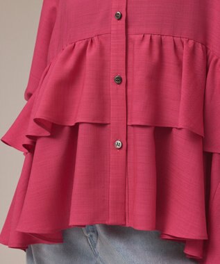GRACE CONTINENTAL ティアードシャツチュニック ピンク