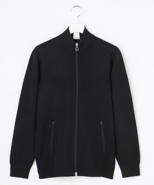 23区GOLF 【MEN】トラックジャケット ホールガーメント ニットジャケット ブラック系