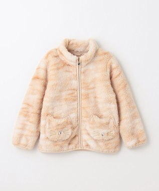 ANY KIDS ネコポケットボアブルゾン 茶トラ