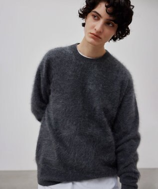 BEIGE， BRANCHI / カシミヤクルーネックニット C Gray
