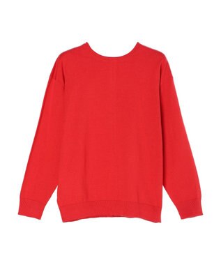 CRAFT STANDARD BOUTIQUE ２ＷＡＹクルーネックニットカーディガン Red